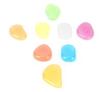 KIMISS 200Pcs Luminous Stone Colorful Fluorescent Stones for Garden and Aquarium Decorations - Safe, Non-, and Bright Nighttime Illumination