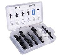 KIMISS 200PCS Universal Car Body Retainer Clips Set for Auto Repairs, Durable Nylon Push Pin Rivets Kit for Various Models and Long Lasting Use