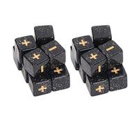 KIMISS 20Pcs 16mm Math Dice Set for Classroom Teaching - Plus and Minus Signs for Fun Learning - Ideal for ’ E Onal Games and Home Teaching Supplies (Black)