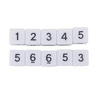 KIMISS 20PCS 16mm Six Sided Dice with Numbers - Versatile Plastic Dice Cube Set for Board Games, Toy Bars, and Entertainment