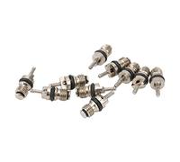 KIMISS 20Pcs Car Air Conditioning Valve Core Replacement for Fit for - Copper High Pressure Valve Stem Cores for AC System Maintenance