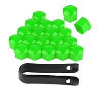 KIMISS 20pcs Lug Nut Caps Lug Nut Covers Wheel Nut Caps Wheel Nut Covers 17mm Nut Car Wheel Lug Nut Cover Hub Screw Cover Hub Lug Nut Cover Anti theft Cover Cap (Green)