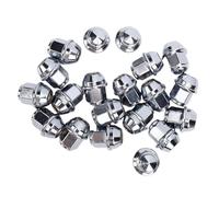 KIMISS 20PCS M12x1.5 Wheel Lug Nuts Set 19mm Hex 32mm Length Chrome Plated Steel Lug Nuts for B-Max C-Max