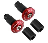 KIMISS 22mm 1Pair Handlebar Plug Bar End Plug Cap Handlebar End Grips Handlebar Grips Plugs Slider Plug Caps Bar Ends Weights Aluminum Alloy Rubber for Most Motorcycle Universal 7/8inch Red