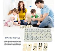 KIMISS 28Pcs DIY Wooden Block Toys Set for - Interactive E Onal Stacking Toy, Safe Eco-Friendly with Design for Imagination & Learning