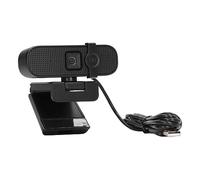 KIMISS 2K UHD PC Webcam with Phone, Wide Angle View, Auto Focus, Noise-Canceling, Plug-and-Play USB Computer Camera with Cover for PC, Laptop, Desktop