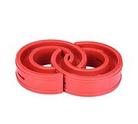 KIMISS 2pc Car Shock Absorber Coil Spring Buffer Red Shock Absorber Universal Buffer Spring Bumper Cushion Type A-F (F)