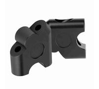 KIMISS 2Pcs 22mm Universal Motorcycle Handlebar Riser Handlebar Clamp Back Move Mount Adapter (Black)