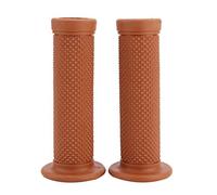 KIMISS 2Pcs 22mm Universal Vintage Motorcycle Handlebar Grips Star Decor Handle Bar Ends(BROWN)//motorcycle grips handlebar brown 22mm