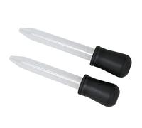 KIMISS 2pcs 5ml Liquid Dropper - Safe Silicone Pipettes for Precise Measurements in Experiments, Arts & Crafts, Food Decoration (Black)