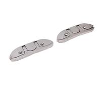 KIMISS 2PCS 6 Inch 316 Stainless Steel Folding Boat Cleats, Mirror Polished Flip Up Dock Cleats for Boats Kayaks Docks