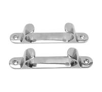 KIMISS 2PCS 6in 316 Stainless Steel Bow Chock, Mirror Polished Wide Opening Fairlead Chock with Smooth Rounded Corners for Yacht