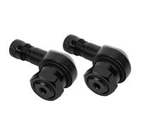 KIMISS 2Pcs 90 Degree Right Angle Aluminum Alloy Valve Stems for Motorcycle & Electric Scooter Tire Air Inflation