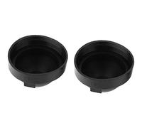 KIMISS 2Pcs 90mm Car Headlight Covers Head Light Dust Cover Headlight Dust Cover Caps Car Covers LED Housing Protect LED Waterproof PVC Rubber XL90 (Black)