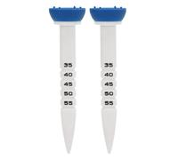 KIMISS 2Pcs Adjustable Club Ball Tees with Clear Scale - Height Adjustable for Accurate Aiming, Plastic Club Limit Tees for Improved Distance and Consistency