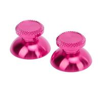 KIMISS 2Pcs Aluminum Alloy Metal Analog Grips Thumbsticks for Handheld Game Consoles - Stylish Replacement Joystick Caps for Enhanced Gameplay (Aubergine)