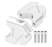 KIMISS 2Pcs Aluminum Alloy Motorcycle Handlebar Riser Handlebar Clamp Mount Adapter