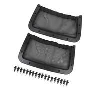 KIMISS 2PCS Backrest Rear Storage Net Polyester Fabric Backrest Mesh Net Pocket Quick Install Rear Seat Organizer for