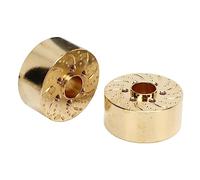 KIMISS 2Pcs Brass Wheel Weights 1.9 & 2.2in RC Crawler Car Hex Hub Adapter Model Upgrade Parts for Enhanced Stability (22mm)