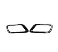 KIMISS 2pcs Car Exhaust Tailpipe Cover Trim Heat Tolerant (Black)