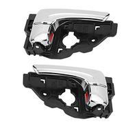 KIMISS 2Pcs Car Interior Door Handle, ABS Electroplate Bright Color Left Right Door Handle for Tucson / ix35 2010-2014, OEM 82610-2S010 82620-2S010, Black and Silver