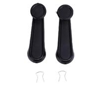 KIMISS 2PCS Car Interior Window Crank Handle 6926004020B0 Plastic Replacement with Accessories Compatible with Inside Wind Up Handle (Black)