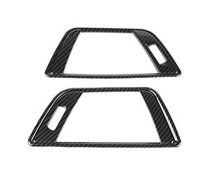 KIMISS 2Pcs Carbon Fiber Air Conditioning Vent Cover for 3 Series F30 2013-2018 Car Interior Central Air Vent Outlet Trim//f10 carbon fiber