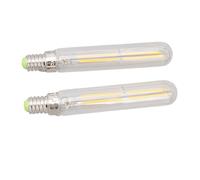 KIMISS 2Pcs E14 LED Tube Bulb 4W, 2300K White Light for Home and, T20x120
