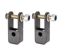 KIMISS 2PCS FRONT SHOCK EXTENDER BRACKETS 4X4 2 TO 4IN LIFT EXTENSION RISER FIT SIERRA 1500 9907 SILVERADO 6LUG 4WD CLASSIC BODY TOUGH POWDERCOATED STEEL