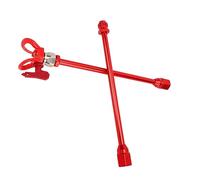 KIMISS 2PCS G7/8 14 Stainless Steel Spray Extension Rods - Versatile Sprayer Tip Extension Poles for Home Use (Red)