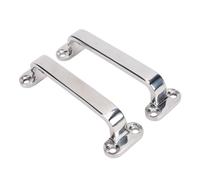 KIMISS 2pcs Grab Handle, 316 Stainless Steel 120mm Long Door Grab Handle Marine Handrail with Mirror Polished Finish for Boats Yachts RVs Trucks Cars