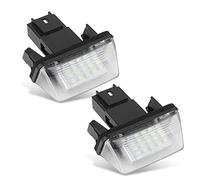KIMISS 2pcs License Plate Lamp License Plate Lighting Car Number Plate Lights 18 LED Left & Right Car License Plate Light Car LED License Plate Light for C3 2002-2009 LED Strip Light