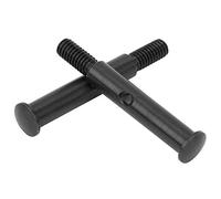 KIMISS 2Pcs Metal Front Axle Upgrade for Fit for TRXXAS SLASH 2WD RC Car Accessory - Strong, Stable, and Easy to Install (BL black)