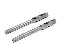 KIMISS 2Pcs Metric Tapping Tool Set - High-Speed Steel Straight Flute Taps for Precision Threading in Metal, Wood & More (M8*1.25)