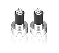 KIMISS 2pcs Motorcycle Handlebar Ends Road Bike Handlebars End Plugs Motorcycle Handlebar Grips Ends Weights Aluminum Alloy Universal for All Standard 7/8" 22mm Motorbike Handle Bar (Sliver)