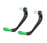 KIMISS 2pcs Motorcycle Lever Guards Set - Universal Aluminium Alloy Brake Handlebar Protector for Mountain Bikes & Electric Motorcycles (Green)