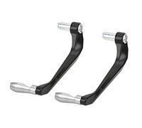 KIMISS 2pcs Motorcycle Lever Guards Set - Universal Aluminium Alloy Brake Handlebar Protector for Mountain Bikes & Electric Motorcycles (Silver)