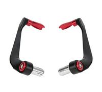 KIMISS 2pcs Motorcycle Lever Guards Set - Universal Aluminium Alloy Brake Handlebar Protector for Mountain Bikes & Electric Motorcycles (Red)