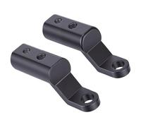 KIMISS 2PCS Motorcycle Mirror Extenders, for Handlebar Mount, Aluminum Alloy Extension Rod Bracket, Compatible with Phone Holder USB GPS Headlight