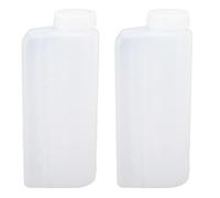 KIMISS 2PCS Professional Oil Mixing Bottle Container, 600ML 2 Stroke Oil Petrol Fuel Mix Bottle, for Chainsaws and Ironing Machines