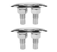 KIMISS 2pcs Pull Up Boat Cleats 5in Flush Mount Marine Pop Up Cleat 316