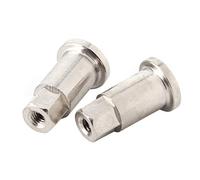 KIMISS 2Pcs RC Car Front Wheel Metal Axle for WPL D12 - Shortened Axle Modification Parts for Enhanced Performance