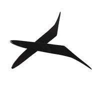 KIMISS 2PCS RX8 Eyebrow Headlight Trim for RX8 2004-2008,Gloss Black Soft Plastic Eyelids for Front Headlamps