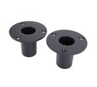 KIMISS 2PCS Speaker Stand Top Adapter Metal Mount for DJ, Premium Aluminum Alloy Mounting Bracket, Heavy Duty Support for Tripod Speaker Stands