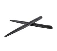 KIMISS 2PCS Universal Front Bumper Anti-Scratch Strip Protector Guard - Carbon Fiber Color Rubber Corner Protectors for Cars