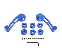 KIMISS 2pcs Window Crank Handle Car Window Handle Universal Car Winder Glass Crank Handles Aluminum Alloy Window Handles Riser Winder Cranks Fit for Classic Automotive (Blue)