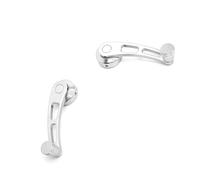 KIMISS 2pcs Window Crank Handle Car Window Handle Universal Car Winder Glass Crank Handles Aluminum Alloy Window Handles Riser Winder Cranks Fit for Classic Automotive (Sliver)