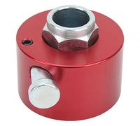 KIMISS 3/4in Steering Wheel Arrow Storage Case Disconnect Hub with Push Button for 3 Hole Steering Wheel - Metal Construction for Easy Installation (Red)