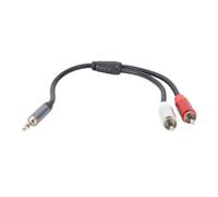 KIMISS 3.5mm to 2 Cable, Y Splitter for Amplifiers and Speakers, Gold Plated Adapter for Optimal Sound Quality