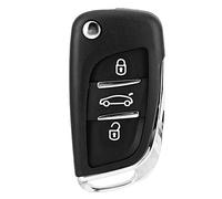KIMISS 3 Button Car Remote Flip Key Fob Case Blade Cover Shell for Partner 306 407